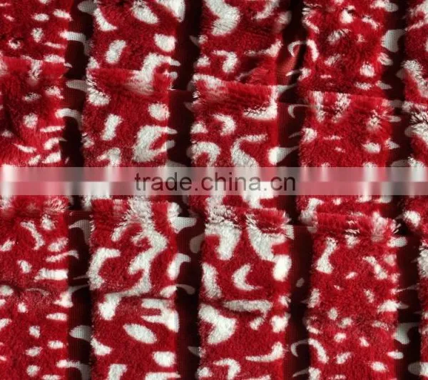 Drop Needle Cheetach Plush Fabric photo-3