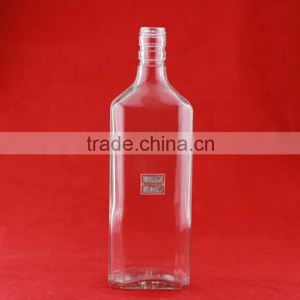 Popularity Cheap Printing Triangle Shape Bottles Vodka Liquor Frosted Bottle Super Flint Spirit Bottles photo-4