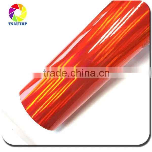 7 Colors 1.42*20m Air Release Bubbles ORANGE-green Rainbow Laser Holographic Wrapping Car Vinyl Car Wrap photo-2