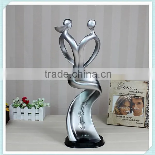 Abstract Decor Resin Lover Sculpture for Home Decoration photo-3