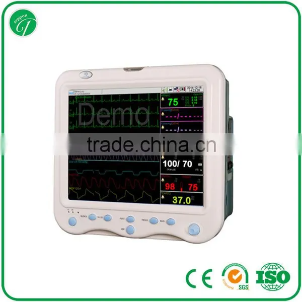 ICU Multi-parameter Rechargeable Automatic device Patient Monitor f15