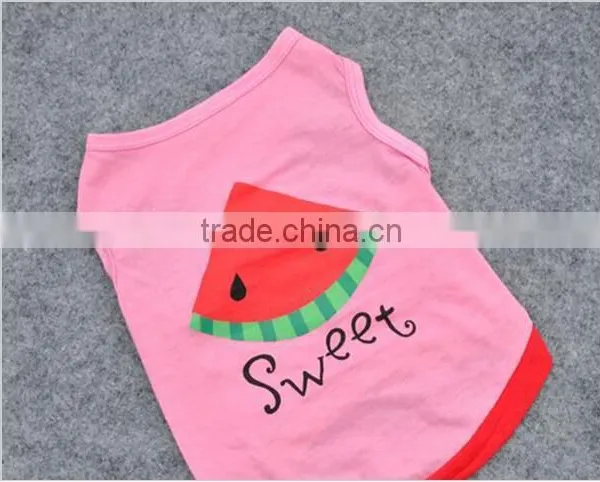 2015 Summer Pet Puppy Small Dog Shirt Cat Pet Print Clothes Export photo-4
