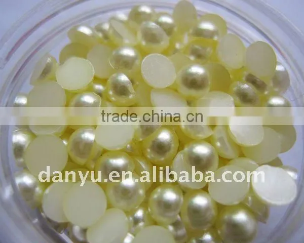 3mm,5mm,6mm,10mm,12mm,18mm Half Round Imitated Pearls