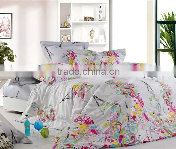 100% Cotton Nice Print Bridal Bed Sheets Bedding Set Duvet Cover Set Bedline