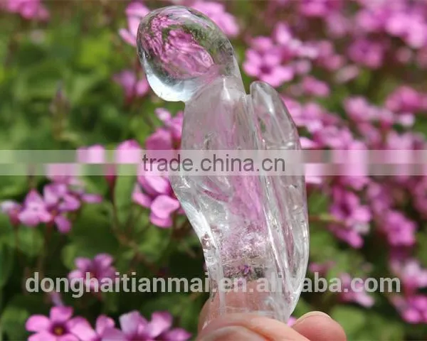 Wholesale Clear Quartz Crystal Angels Carving /Natural Energy Crystals Angel Figurine photo-3