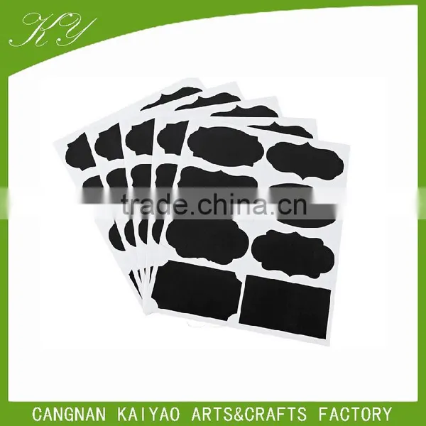 Wholesale Custom Removable Self Adhesive Plastic Glass Bottle Label Sticker Chalkboard Label Writable Vinly PP Decal Sticker photo-2