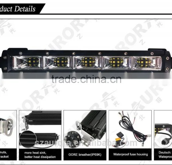 Aurora 4" Slim Led Scene Light 4x4 Atv Led Light Bar photo-4
