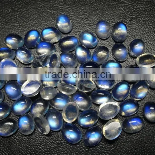 Natural Gemstone Type and Rainbow Moonstone Gemstone Material Cabchon Rainbow Moonstone photo-2
