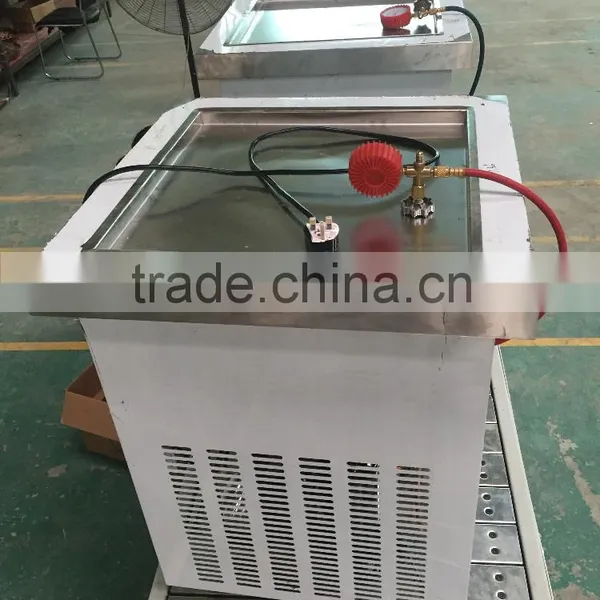 Stir Pan Fried Roll Ice Cream Machine/ Plat Pan Fried Ice Cream Machine / Full Stainless Steel Ice Eam Machine photo-2