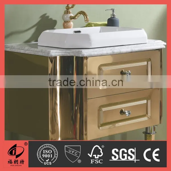 800MM Natual Marble Top Stainless Steel Bathroom Vanity T-6629 photo-2