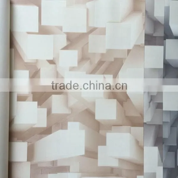 3d Cube Good Design Vinyl Wallpaper photo-2