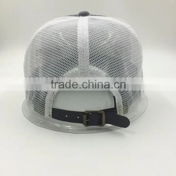 Cutomized Fashion Embroidery Hard Wash Worn Out Mesh Cap photo-3