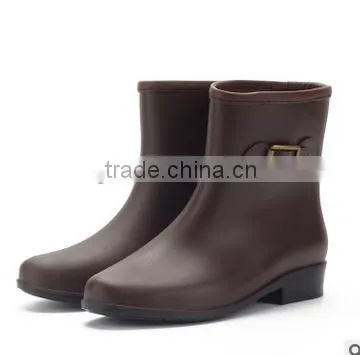 Women Fashion White Boots Rubber Shoes photo-3