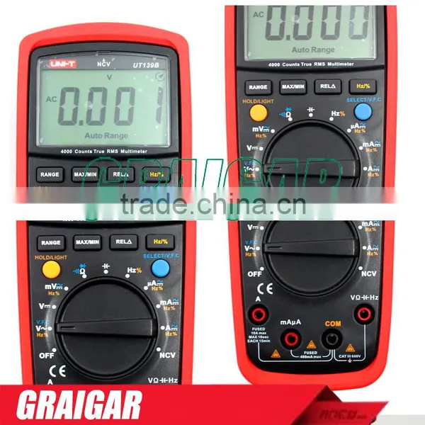 True RMS Digital Multimeters UNI-T UT139B AC DC Voltage and Current Auto Range Handheld Multimeter photo-5