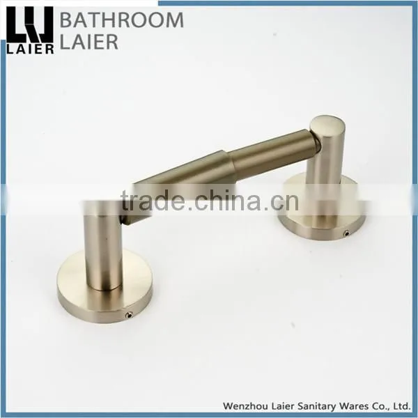 China Manufacture Multi-Purpose Zinc Alloy Brush Nicked Bathroom Sanitary Items Wall Mounted Toilet Paper Holder photo-5