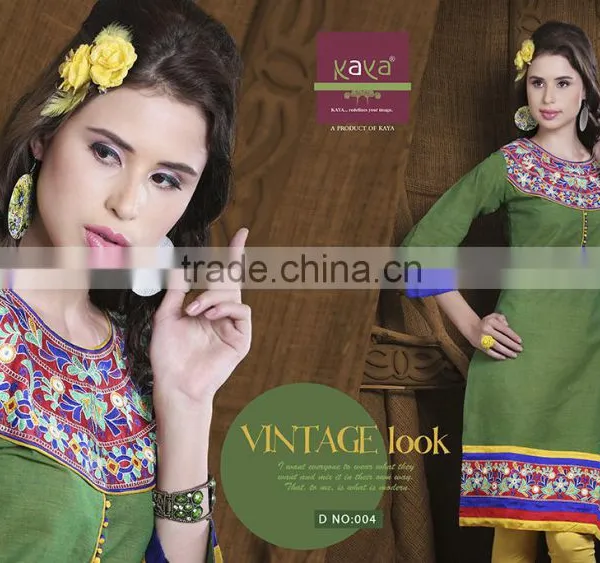 Indian Traditional Design Embroidered Kurtis In Wholesale Price For Women photo-4
