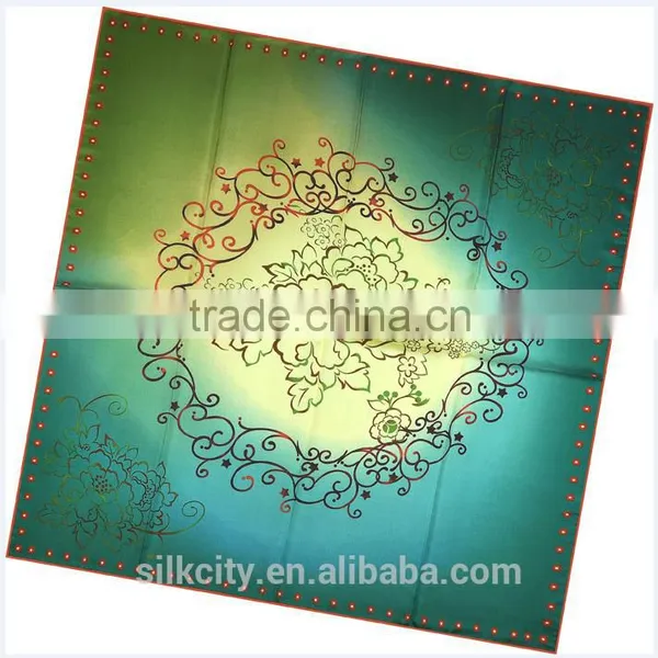 Women's Big Square 100% Silk Twill Stock Scarf photo-2