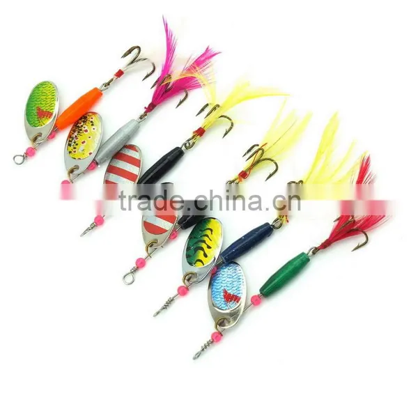 18CM 77g Hard Fishing Spinner Bait Artificial Blades for Metal Bass Fishing Lure Spoon Dressed Treble Hooks photo-4