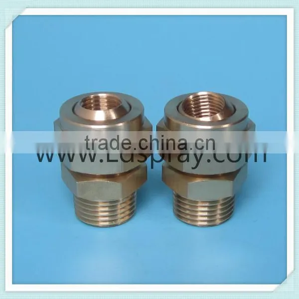 1/4 Female Thread With 1/4 Male Thread Brass 36275 Adjustable Ball Swivel Joint Connector photo-2