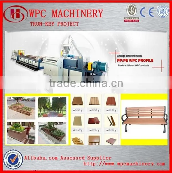 WPC Wood Plastic Fence Post Extrusion Machine-fence Making Machine photo-4