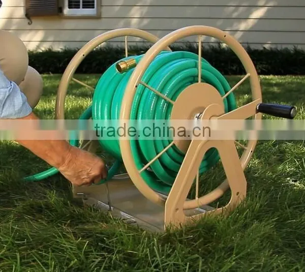 3-in-1 Garden Hose Reel With 200-Foot Hose Capacity, Wall Mount Hose Reel photo-3