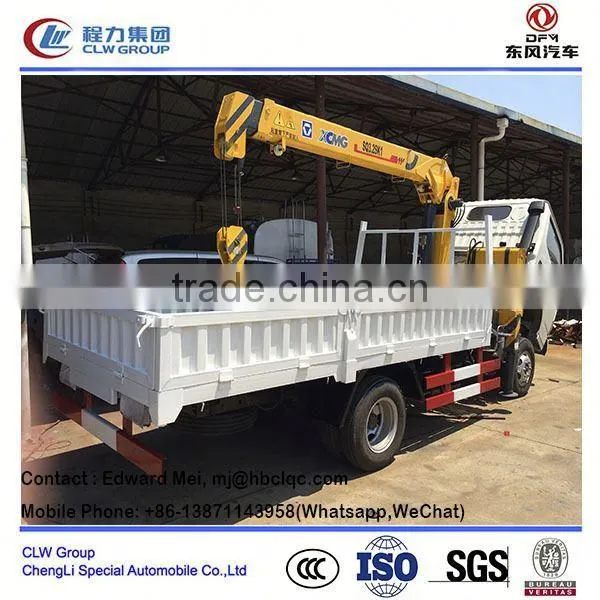 Dongfeng 4*2 4*4 Type 95 Hp Truck Mouted Crane Crane Low Bed Semi-trailer photo-3