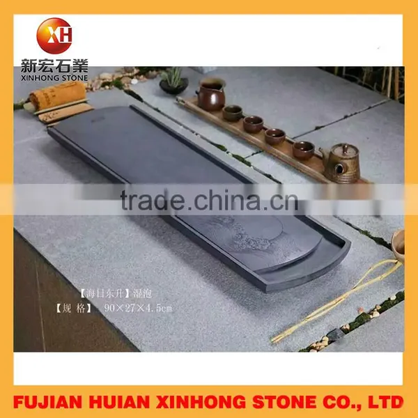 Beautiful Natural Stone Tray and Chinese Tea Pot photo-2