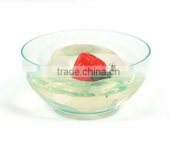 Plastic Transparent Round Salad Bowl photo-3