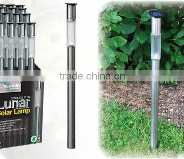 Long Post Solar Powered Post Lights/Stainless Steel Single Post Solar Light./Garden Light Decoration/stainless Steel Lamp Solar photo-2