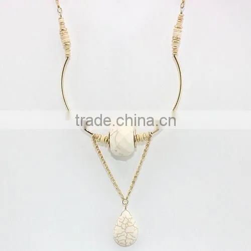 Fashion Turquoise Bar Necklace Gemstone Necklace photo-2