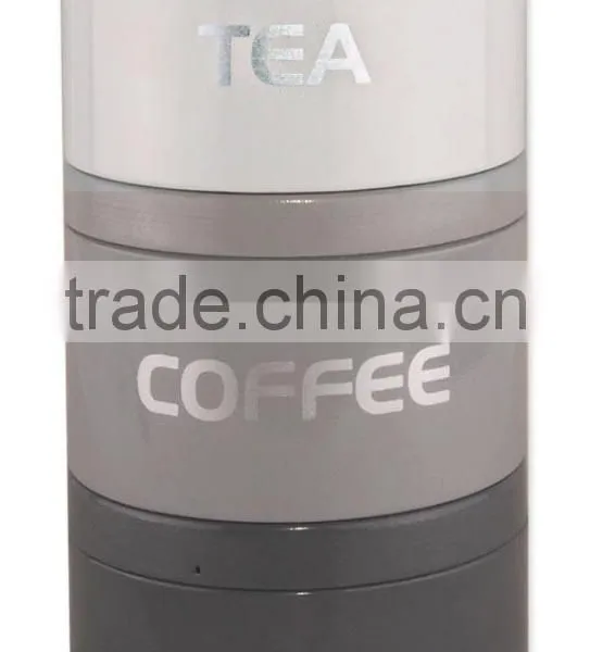 Colorful Canister With Wood Lid photo-6