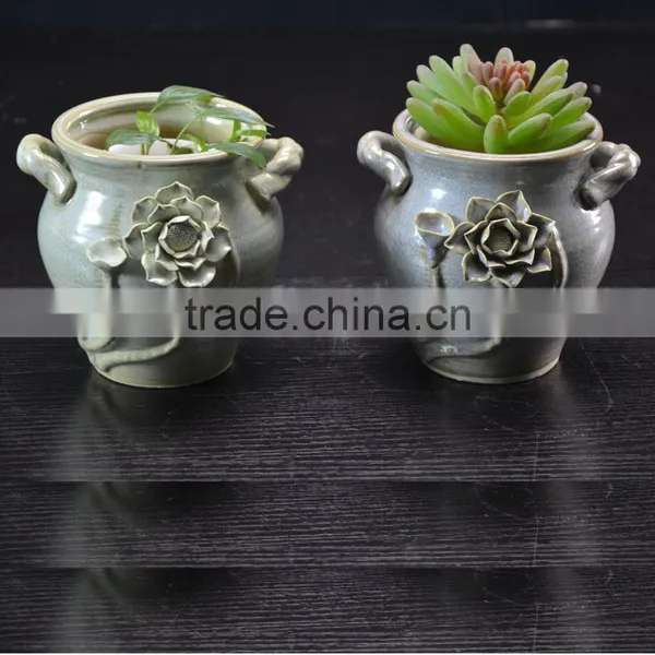 Factory Ceramic Handmade Flower Pot for Garden Plant Decoration photo-6
