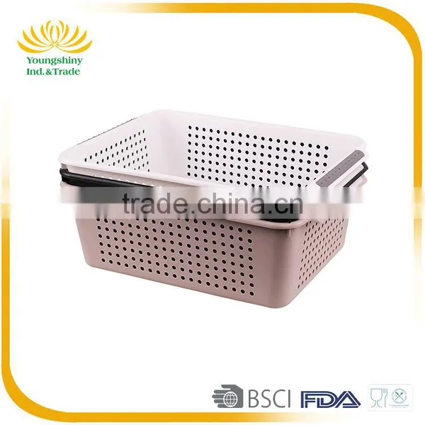 OEM Design Eco-friendly Kitchen Big Bread Empty Fruit Plastic Storage Basket photo-5