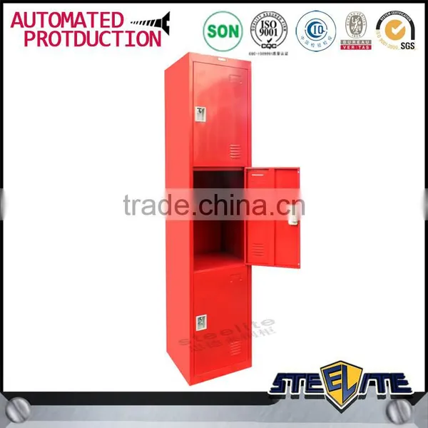 Decorative Design 3 Door Metal Locker Steel Bathroom Shoe Locker photo-4
