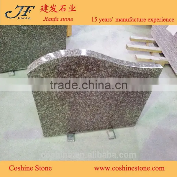 Chinese Granite Tombstone Granite Cheap Red Granite Headstone photo-2