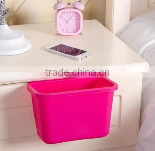 Plastic Wall Portable Storage Box/mini Trash Can photo-3