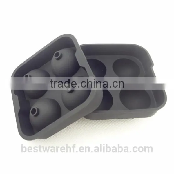 Novelty Hot Sell Silicone Ice Glass Mold on Ebay,amazon Fda Silicone Ice Sphere Ball Mold.