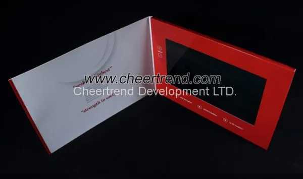 USB Hd 1024*600 Lcd Video Brochure Booklet Flyer Ips Screen 1000mah Lithium Battery photo-5