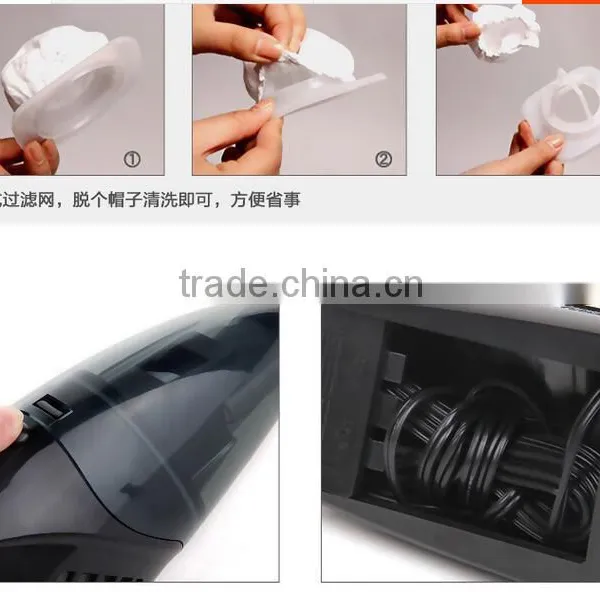 Portable Mini Car Vacuum Cleaner Wet and Dry Vacuum for Car DC12V photo-5