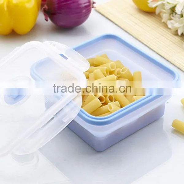 China Supplier Food Grade Various Styles Silicone Foldable Lunch Box for Kids photo-5