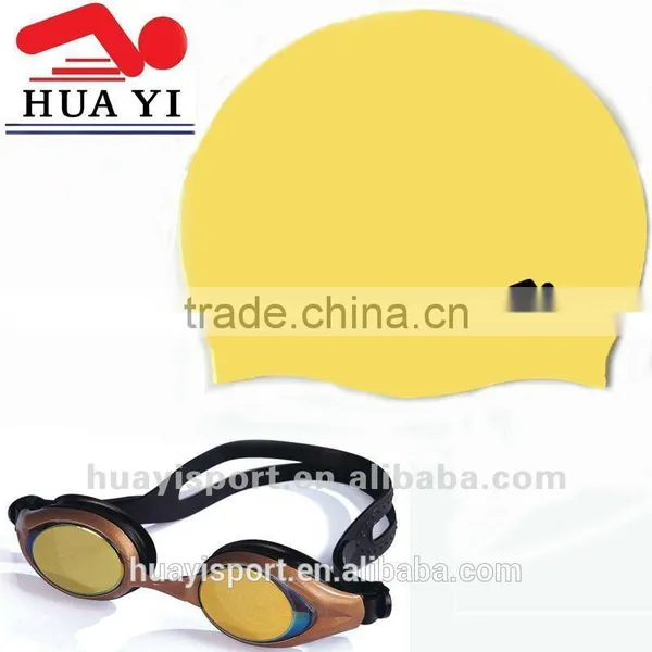 Promotional Adult Swimming Goggle and Cap Set, Hot Sales Goggles and Cap for Swim