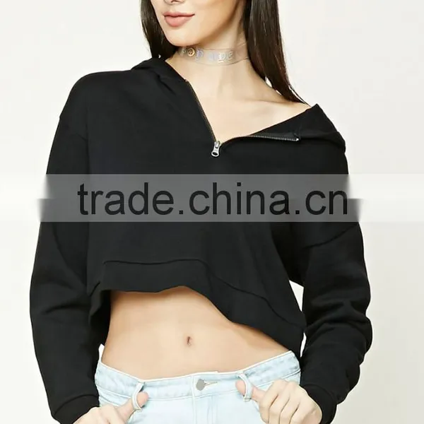 Wholesale Oversized Women Fashion Hoodie Long Sleeves Zip-Up Thin Hoodies Zipper Hoodie photo-6