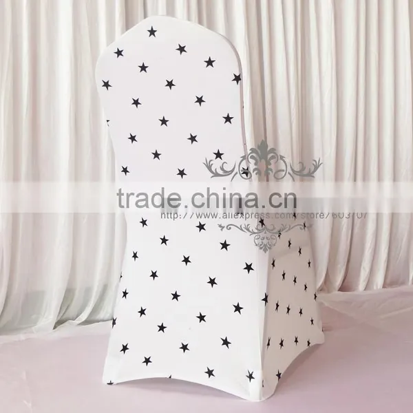 Star Printed 210 GSM Spandex Lycra Chair Cover Banquet Chair Cover photo-2
