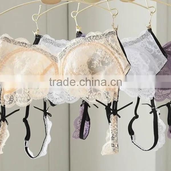 New Style Breathable Sexy Lace Bra and Panty photo-4