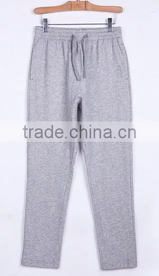 Wholesale Cheap Sports Pants CVC60/40 Cotton Fleece Plain Blank Pants photo-2