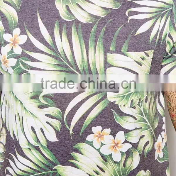 Custom Full Sublimation Printing t Shirt, Palm Tree Printed t Shirt 2015 photo-3