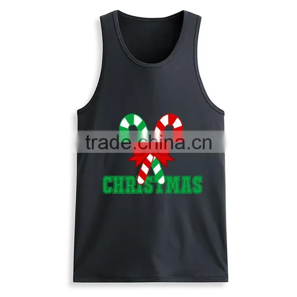 Latest Fashion Printing Design Custom Wholesale Mens 100 Cotton Tank Top photo-5