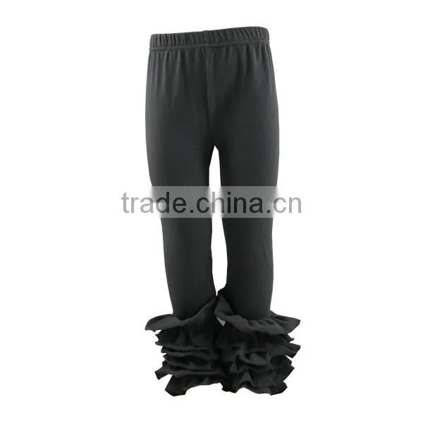 Wholesale Girls Boutique Ruffle Icing Leggings Pants Girls Kids Baby Toddler Spring Wear Valentine Icing Pants photo-3