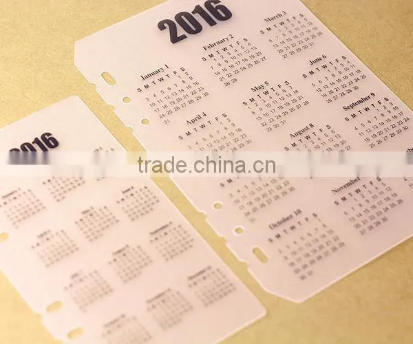 A5/A6 Timetable Board for Planner Transparent PP Spacer for Notebook Customizable Elastic Board photo-4