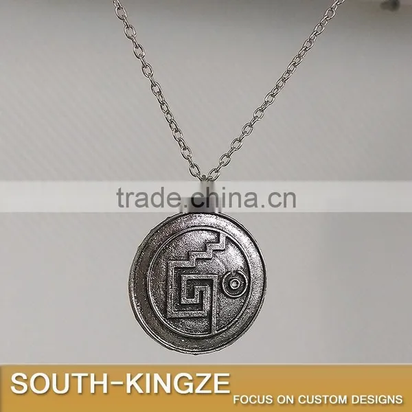 Carribean Sea Marine Style Metal Antique Silver Pendant photo-5